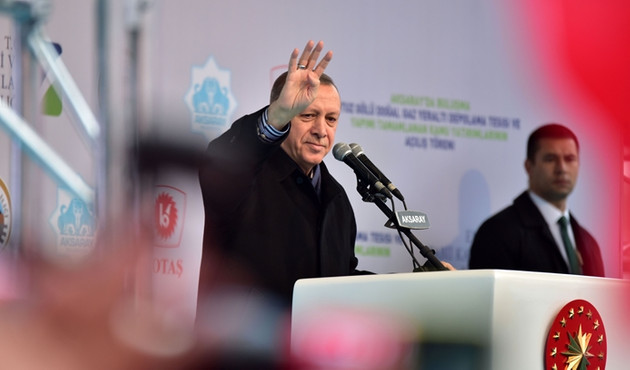 Erdoğan, Aksaray'daki doğalgaz tesisini açtı