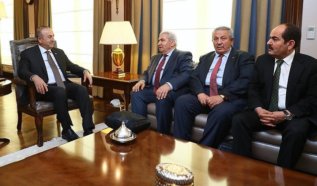 Çavuşoğlu, SMDK Başkanı Seyf'i kabul etti
