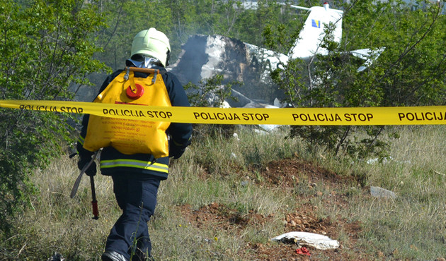Bosna Hersek'te uçak kazası