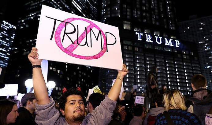 ABD'de Trump karşıtı gösteriler düzenlendi
