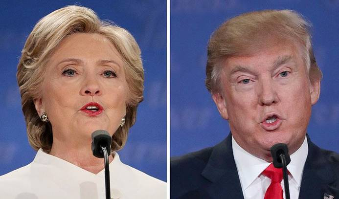 Clinton ve Trump oylarını New York'ta kullandı