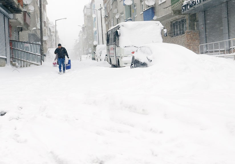 İstanbul'da ilçelere göre kar kalınlığı