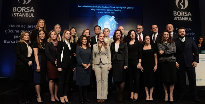 Borsa İstanbul'da gong kadın ve erkek eşitliği için çaldı