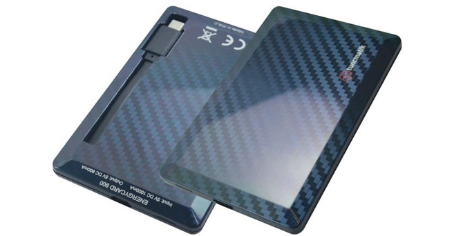 Kredi kartı boyutunda powerbank