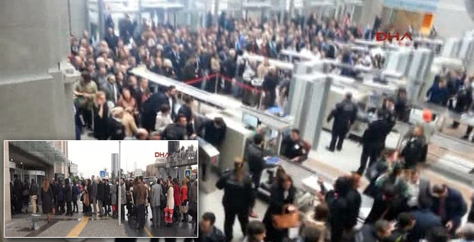 Adliye girişinde arama kavgası!