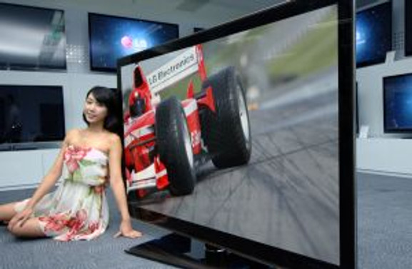 En büyük 3D Full LED TV'yi LG üretti