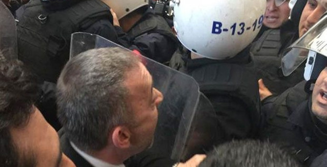 Çağlayan'da arbede: Hadi beni de atın