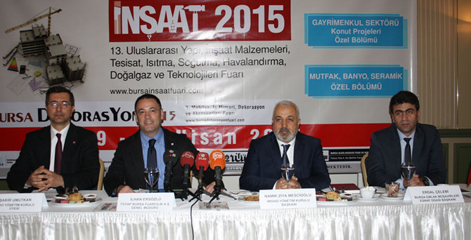Bursa İnşaat Fuarı kapılarını açıyor