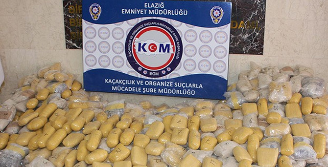 Kar kürüme aracında 600 kilo eroin!