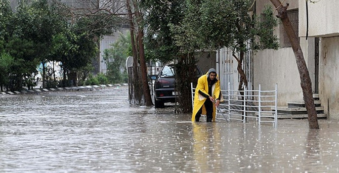 Gazze'de evler sular altında kaldı