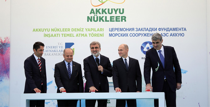 Akkuyu Santrali'nde temel atıldı
