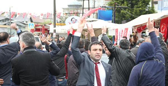 MHP seçim bürosu yakınında silah sesleri
