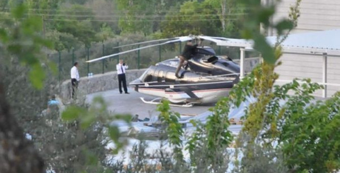 Zorlu'nun helikopteri zorunlu iniş yaptı