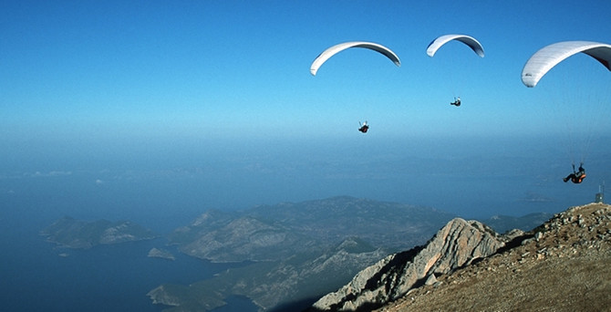 Ölüdeniz’de yamaç paraşütü hedefi büyük