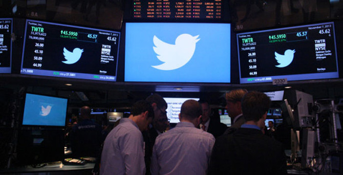 Twitter hisselerinde sert düştü