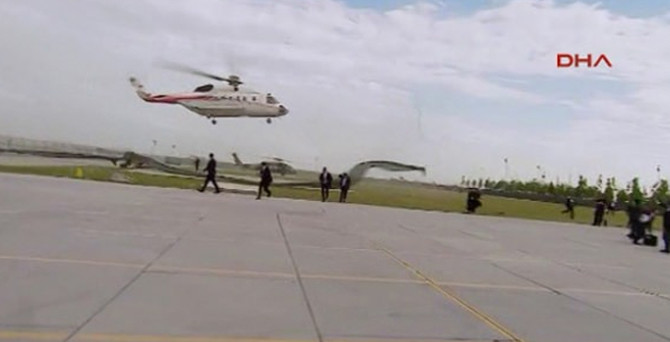 Erdoğan'ı taşıyan helikopter son anda inmekten vazgeçti