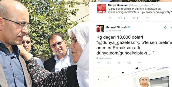 DÜNYA’nın 'çip üretimi' haberi ses getirdi, Bakan Şimşek paylaştı
