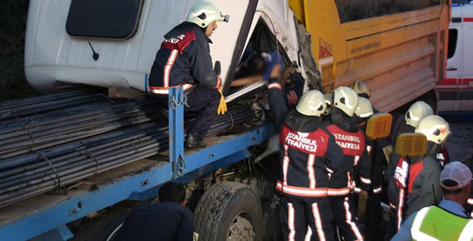 Kağıthane'de feci kaza : 1 ölü