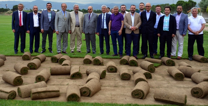 Timsah Arena çimleniyor