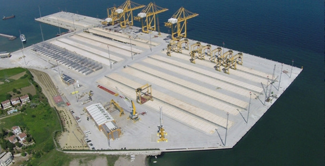 450 milyon $'lık Asyaport’a ilk gemi bugün yanaşıyor