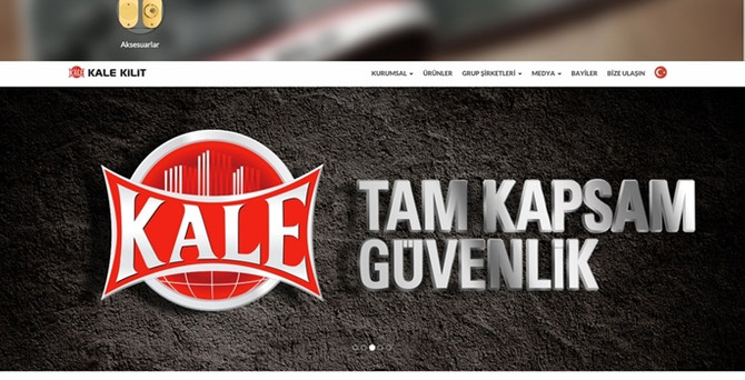 Kale Kilit'in internet sitesi yenilendi