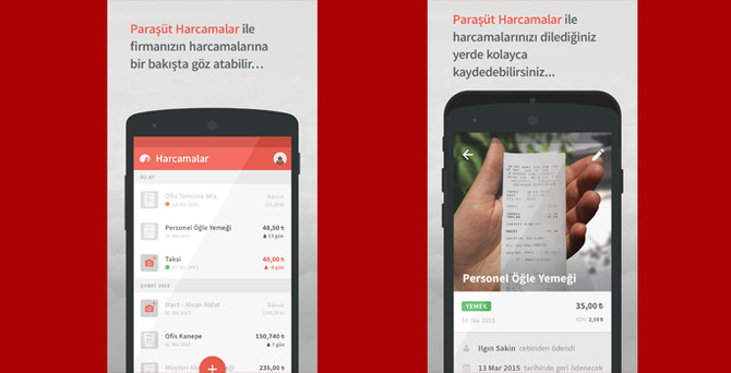 Paraşüt'ten mobil uygulama: Paraşüt Harcamalar