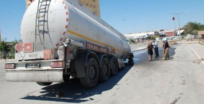 10 ton mazot yola aktı