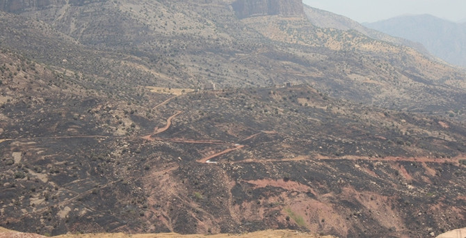 Cudi Dağı'ndaki yangın söndürüldü