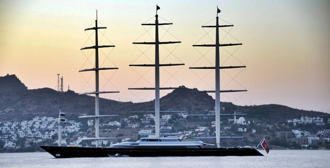 "Dünyanın en modern yelkenlisi" Bodrum'da