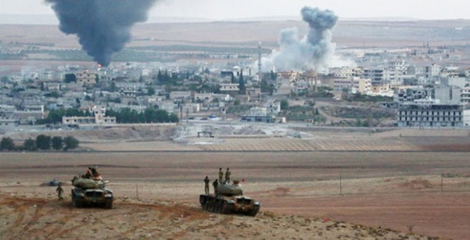 Kobani merkezde patlama
