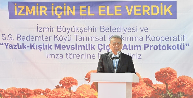 İzmir Büyükşehir Belediyesi'nden 1 milyon TL'lik çiçek sözleşmesi