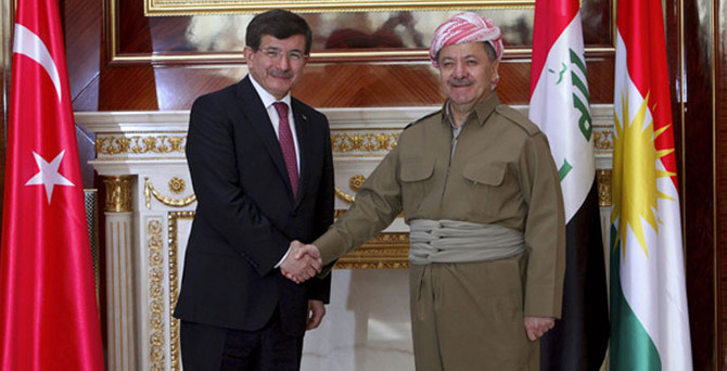 Davutoğlu, Barzani ile görüştü