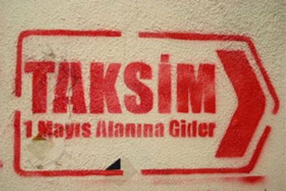 İşçiler Taksim yolunda