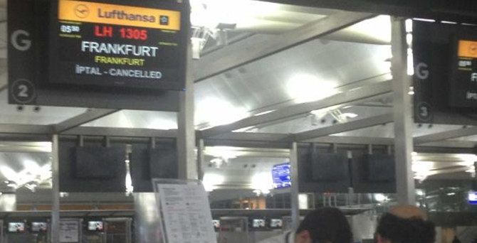 Lufthansa'daki grevden Türkiye de etkilendi
