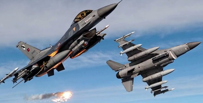 21 uçakla Kuzey Irak'a operasyon