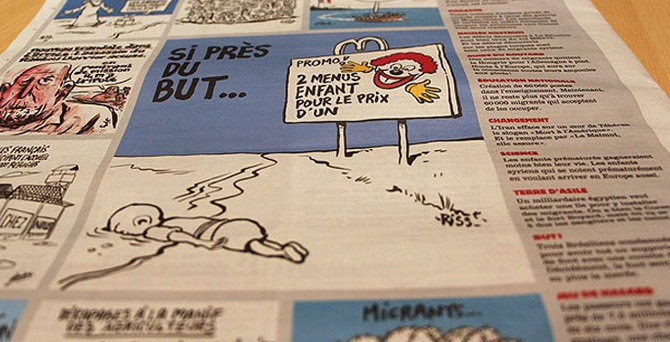 Charlie Hebdo'ya 'Aylan' tepkisi