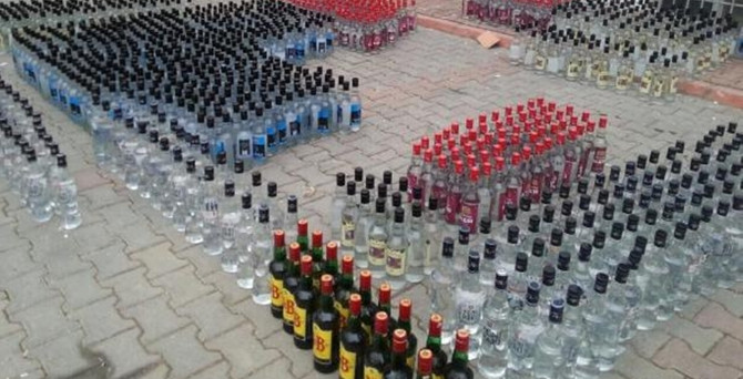 Adana'da kaçak içki operasyonu