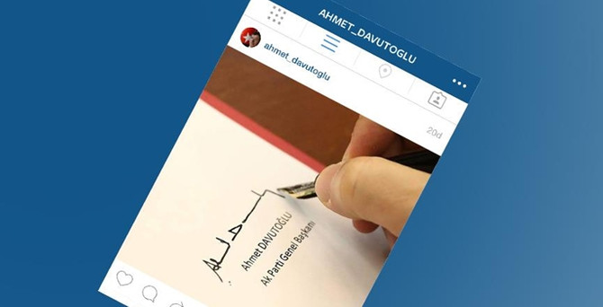 Davutoğlu da Instagram'a katıldı