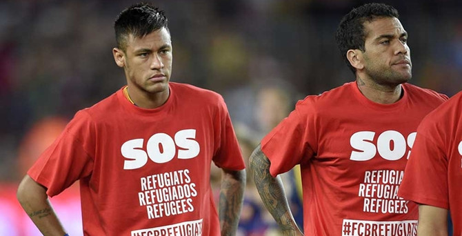 İspanyol futbolu mültecilerin yanında