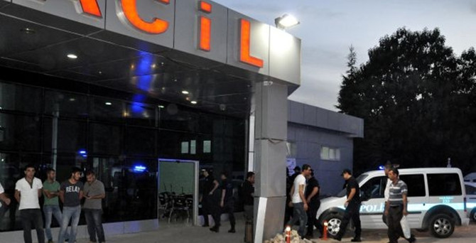 Emniyet amirinin aracı tarandı