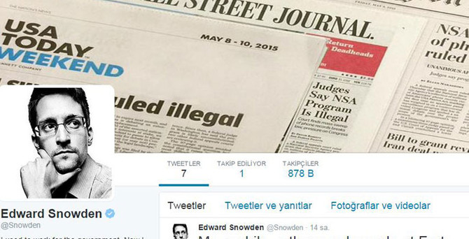 Snowden Twitter'da