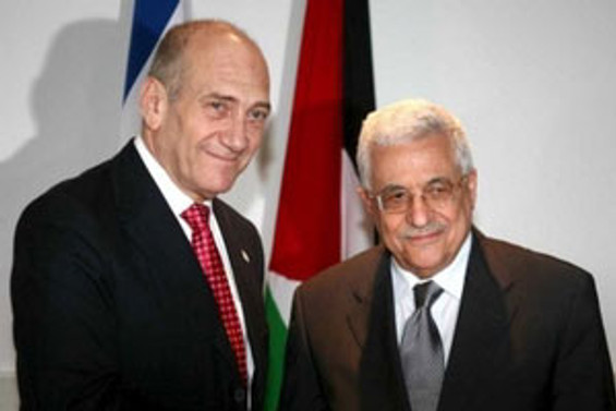 Olmert ve Abbas bir araya geldi