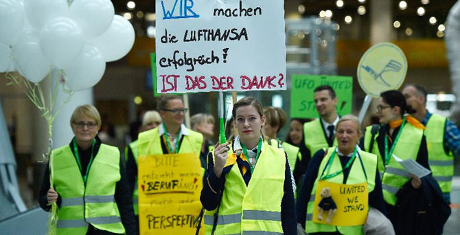 Lufthansa'da grevi hafta sonuna kadar sürecek