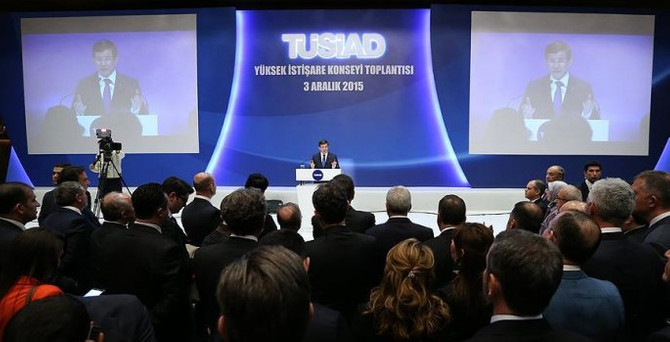 Başbakan Davutoğlu TÜSİAD'da