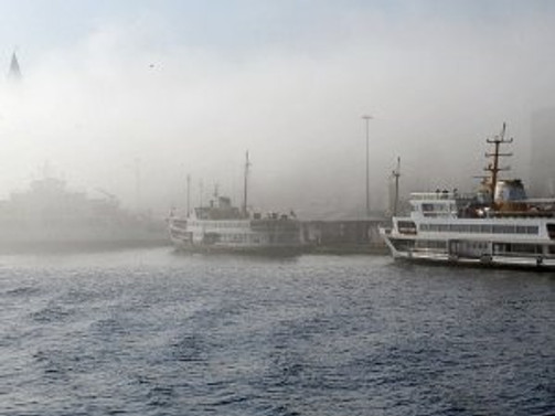 Sis vapur seferlerini etkiledi