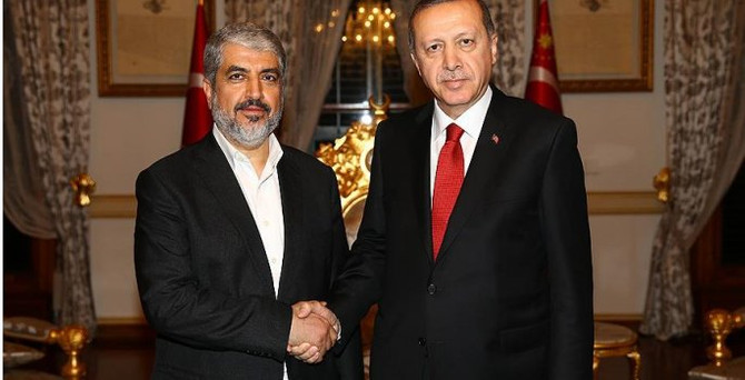 Erdoğan, Halid Meşal'i kabul etti