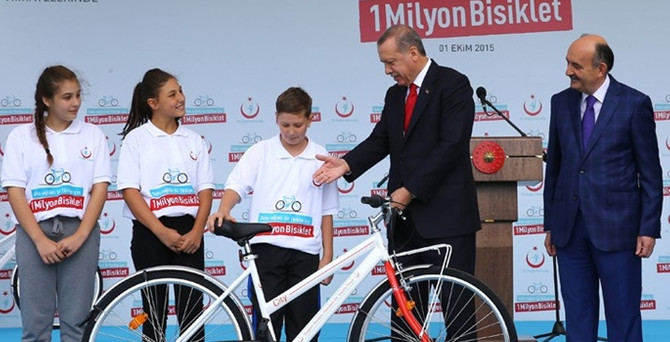 Yeni yılda 300 bin bisiklet dağıtılacak
