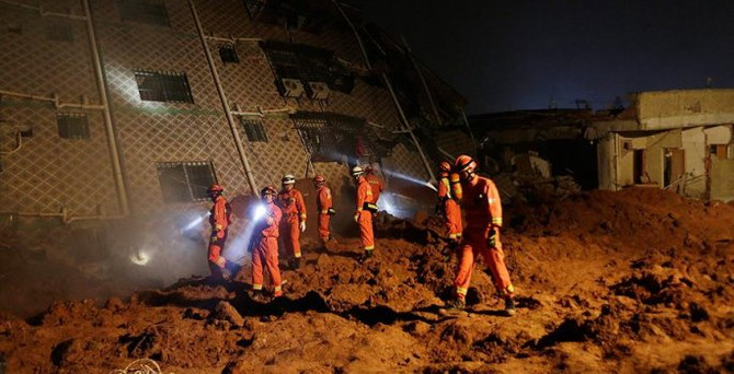 Çin'de heyelan: 91 kişi kayıp