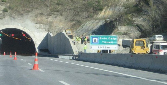 Bolu Dağı Tüneli'ndeki çalışma tamamlandı