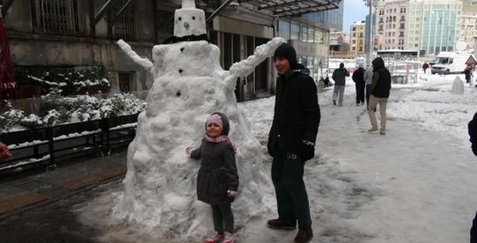 Kar kalınlığı 50 cm'ye ulaştı